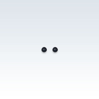 0.7mm Pearl Black Earring Studs