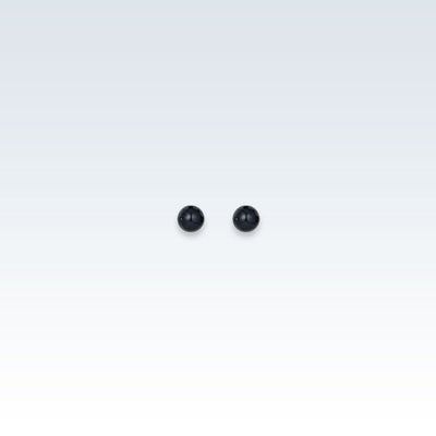 0.8mm Pearl Black Earring Studs