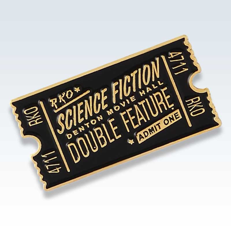 Vintage Movie Ticket Lapel Pin