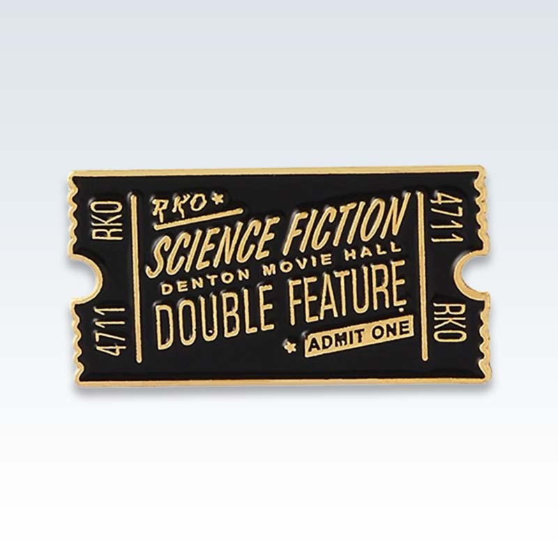 Vintage Movie Ticket Lapel Pin