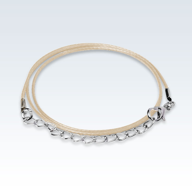 Khaki Waxed Cotton Cord Necklace