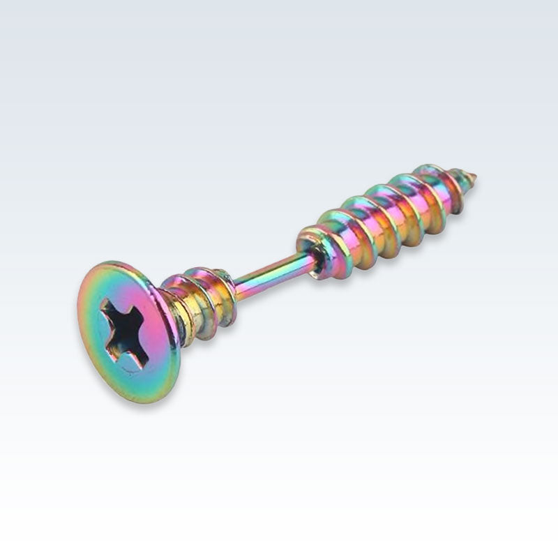 Multicolor Stainless Steel Screw Earring Stud