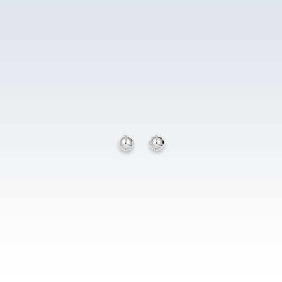 0.7mm Silver Bead Earring Studs