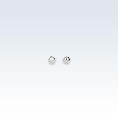 0.8mm Silver Bead Earring Studs
