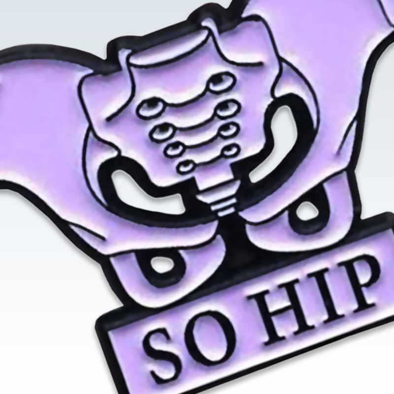 Lavender So Hip Lapel Pin Detail