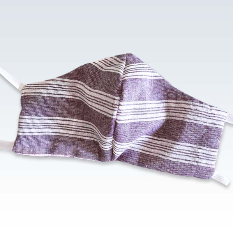 Violet Stripe Reusable Large Mask