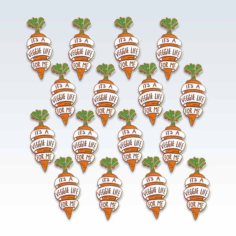 Veggie Carrot 16 Lapel Pins