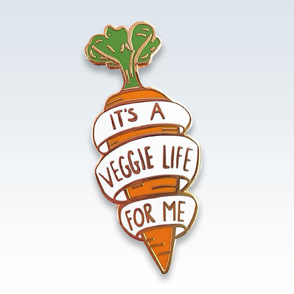 Veggie Carrot Lapel Pin