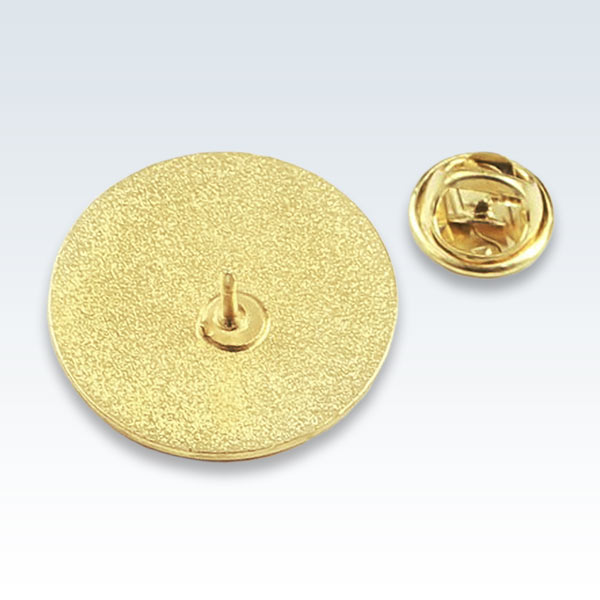 White Waves Mountains Nature Lapel Pin Back