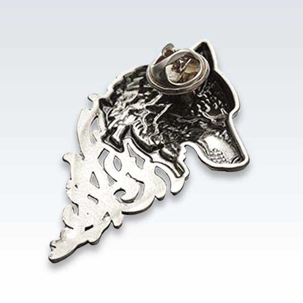 Wolf Brooch Back