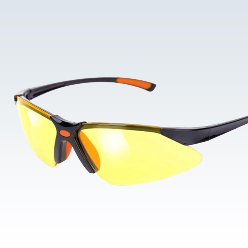 Yellow Safety Glasses Quarter View