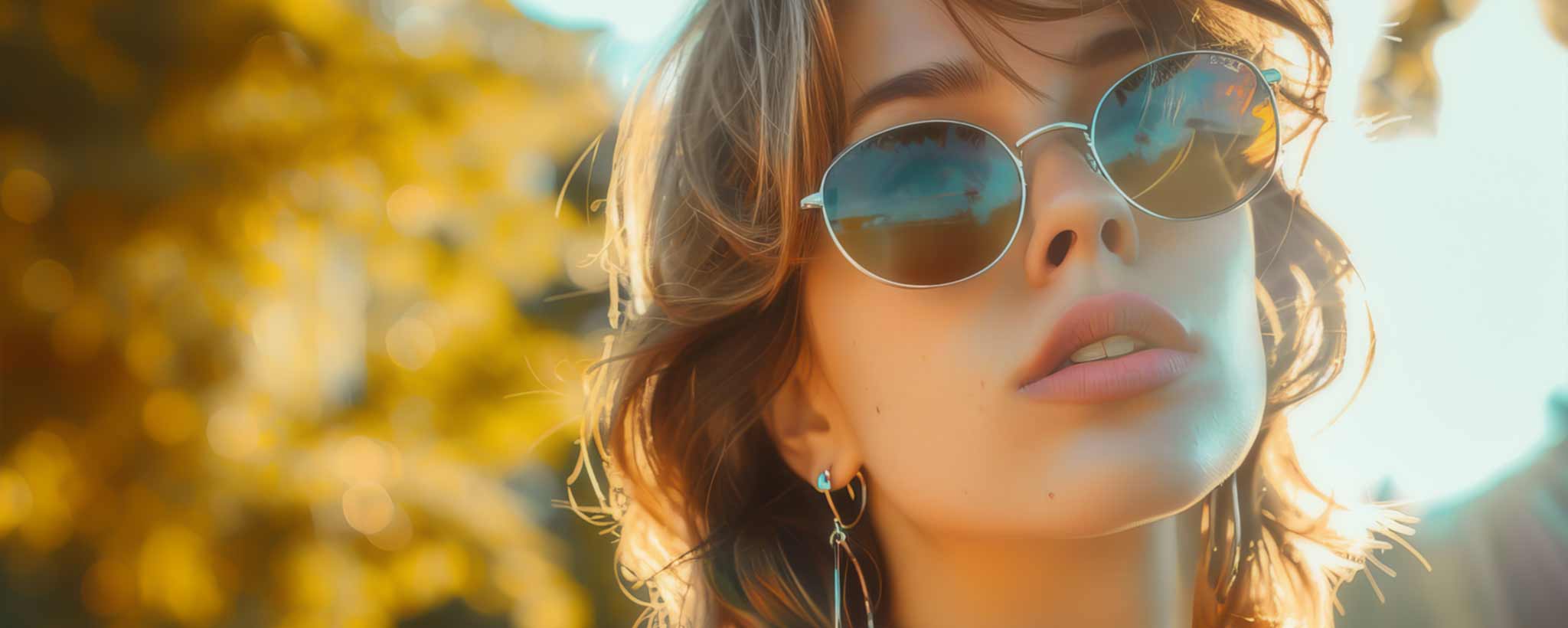 'Beautiful blonde female wearing sunglasses (ai)'