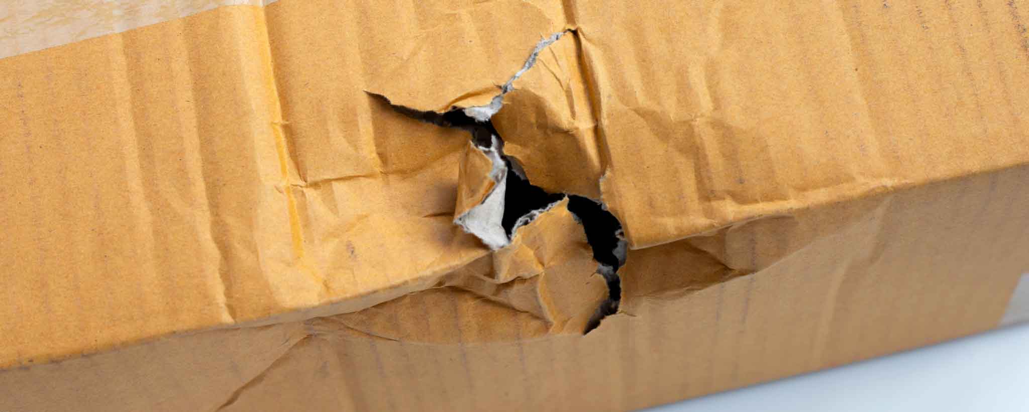 'Cardboard box damage'