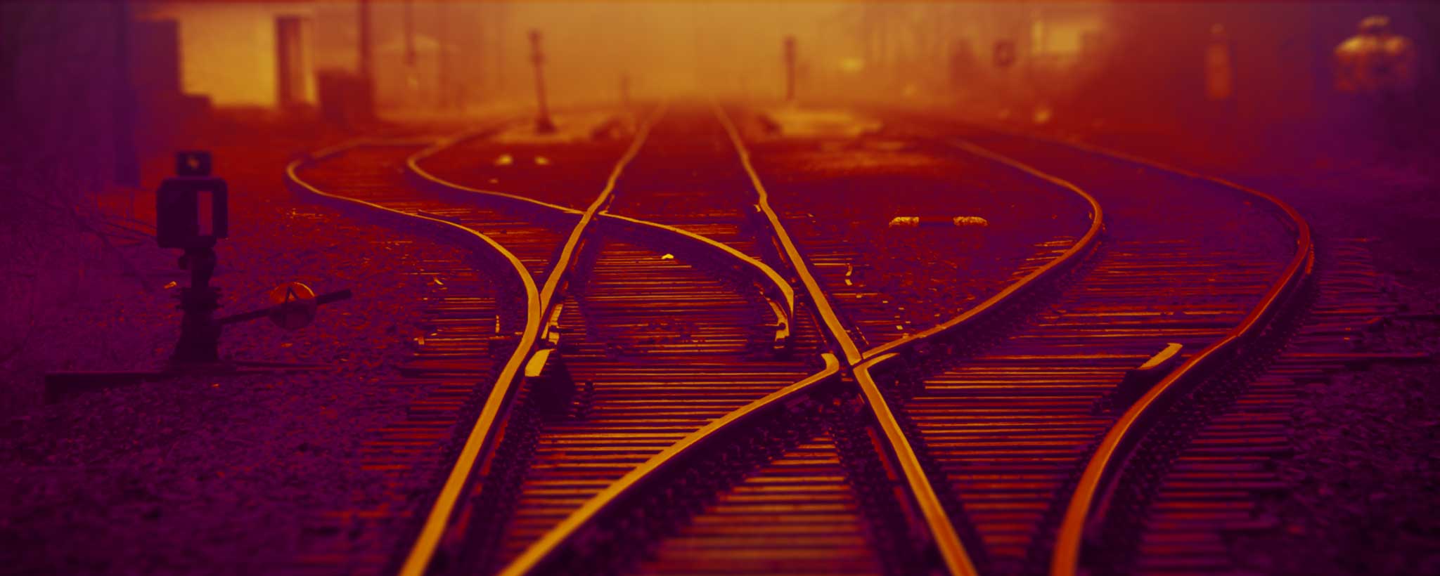 'Train track paths'