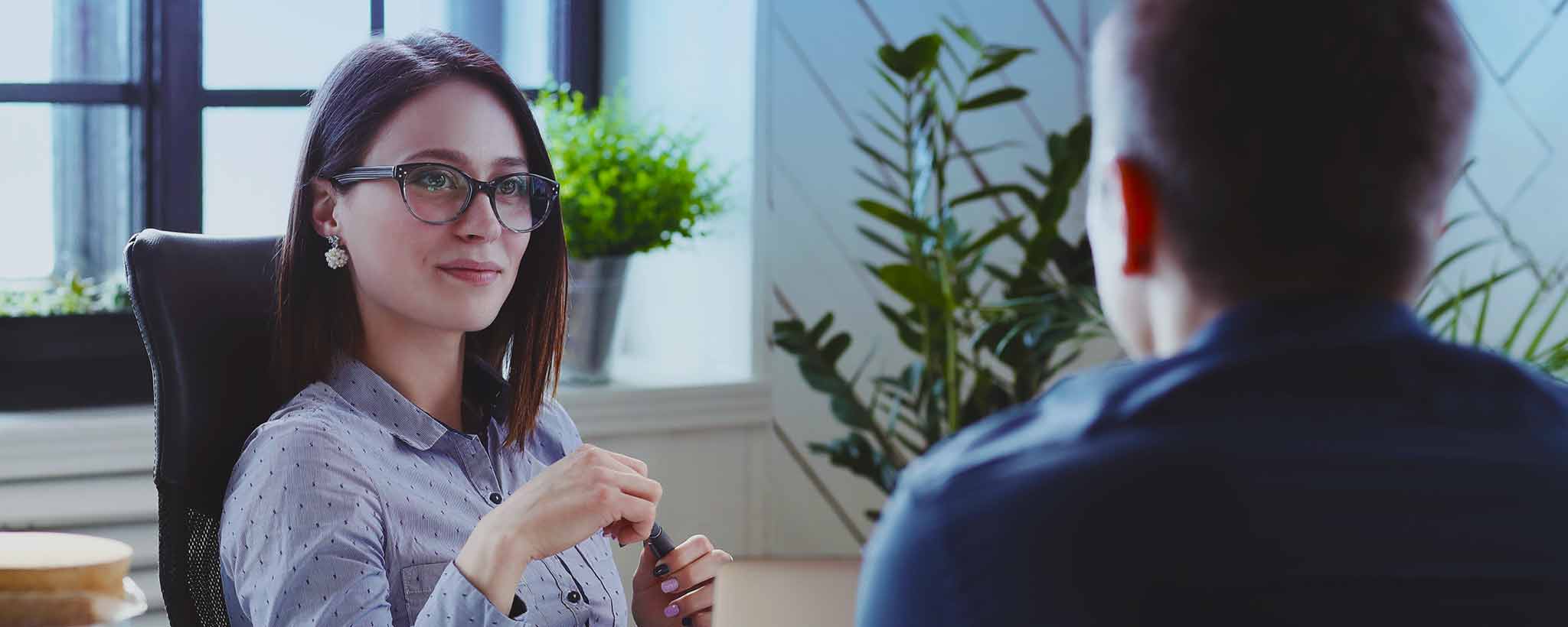 'Female interviewer'