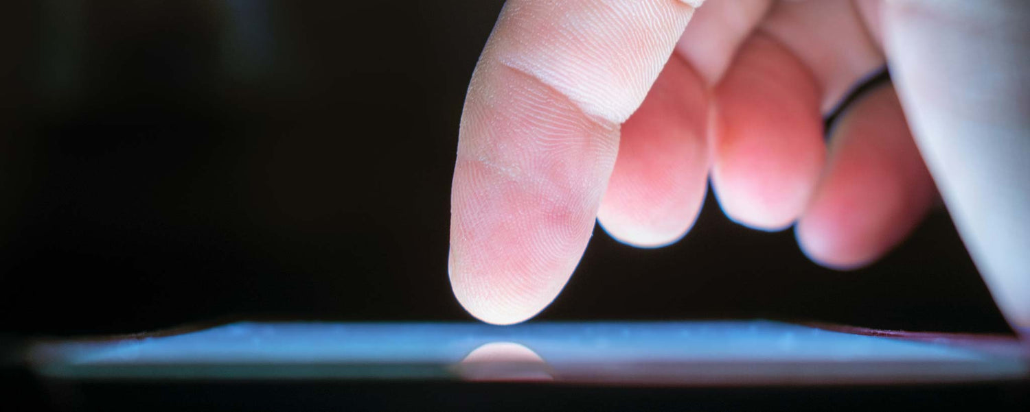 Finger tapping digital screen