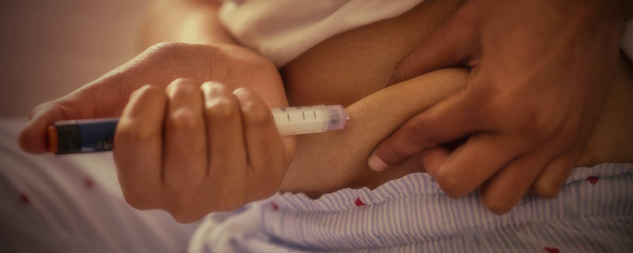 Injecting insulin