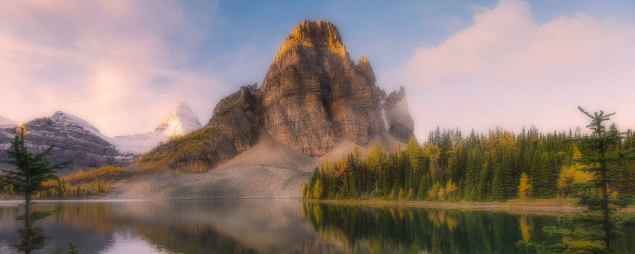 'National park mountain lake'