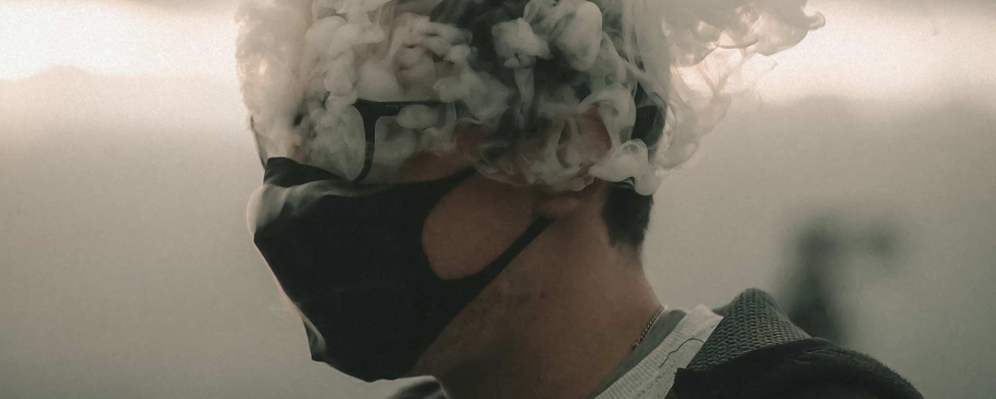 'Male portrait brain fog concept'