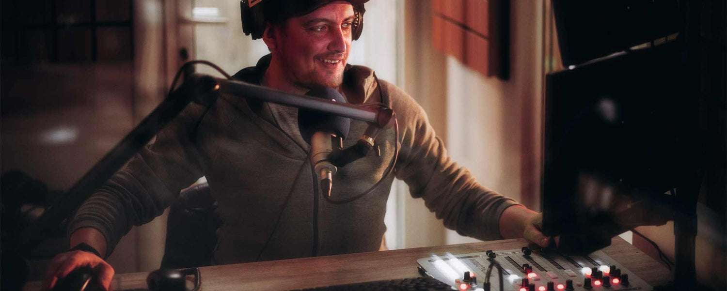 Male radio station host