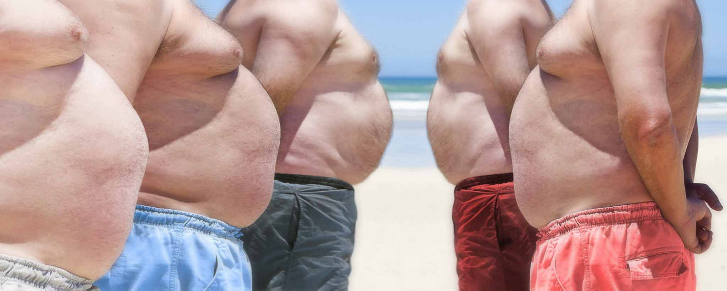 Fat men's bellies