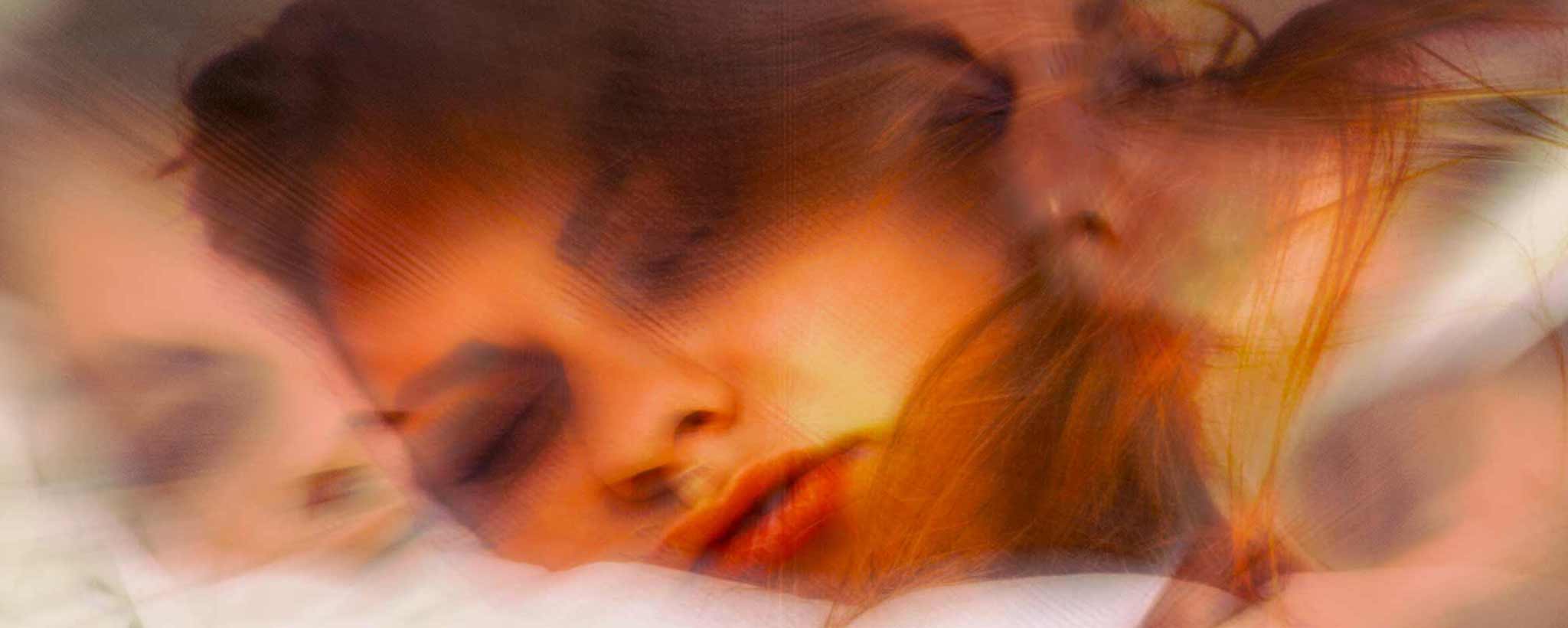 'A kaleidoscopic prism of a sleeping female.'