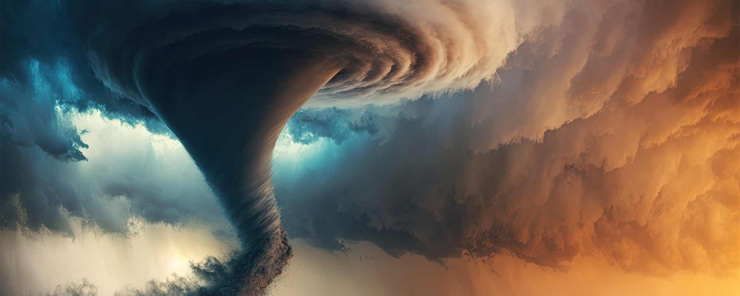 An ominous spiraling tornado.(ai)