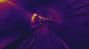 Traveling through purple tunnel.