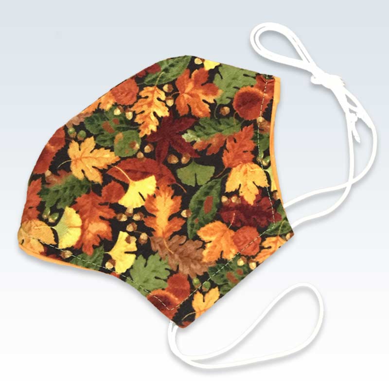 Autumn Leaves Face Mask Side