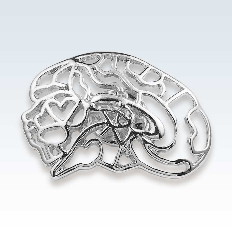 Neurologists Hollow Brain Anatomy Lapel Pin Clinicalposters