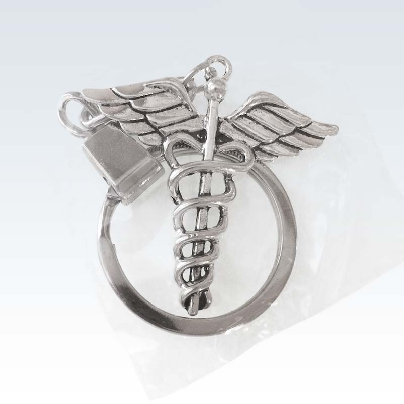 Caduceus Medical Keychain Package