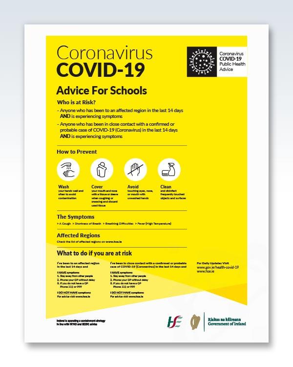 Coronavirus COVID-19 Schools Poster