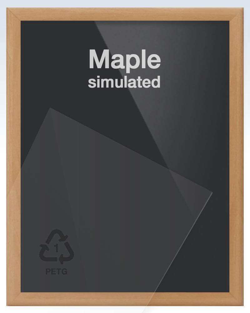 Maple Wood Flip Frame PETG