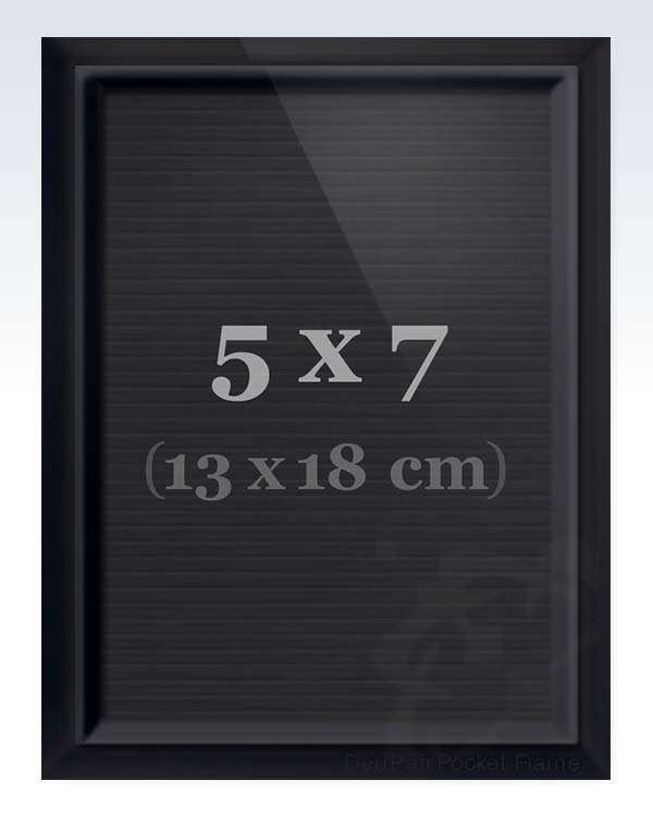 Mini DeuPair Pocket Frame Black 5x7