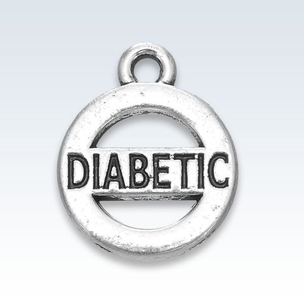 Diabetic Antique Metal Pendant
