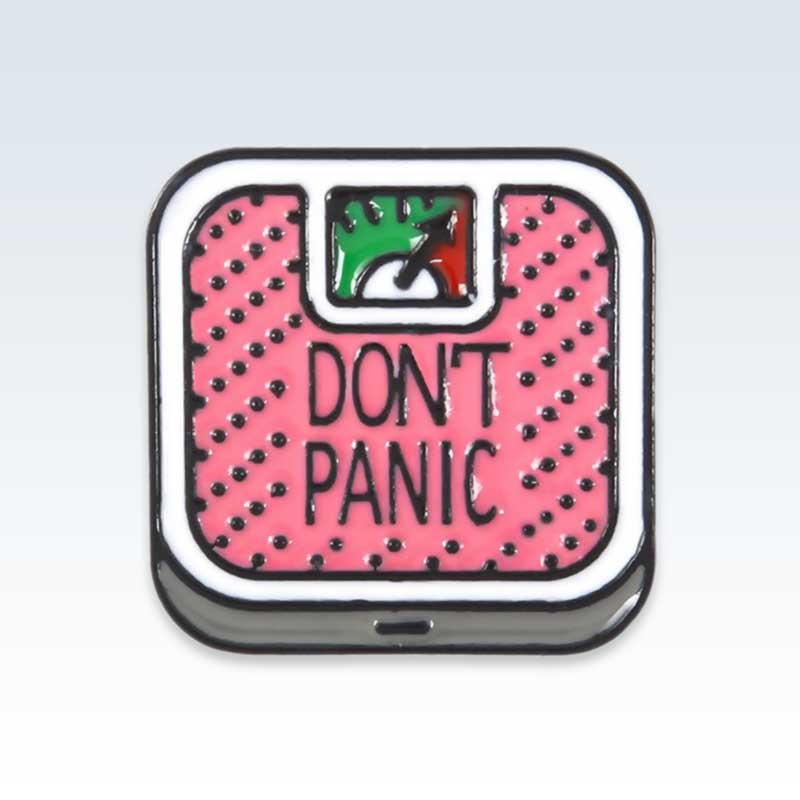 Pink Don’t Panic Scale Lapel Pin