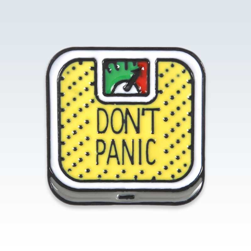 Yellow Don’t Panic Scale Lapel Pin