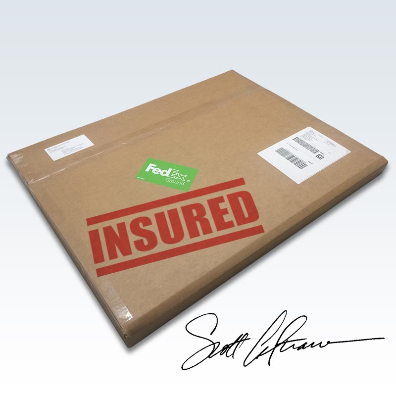 Insured Flat Box With Signature