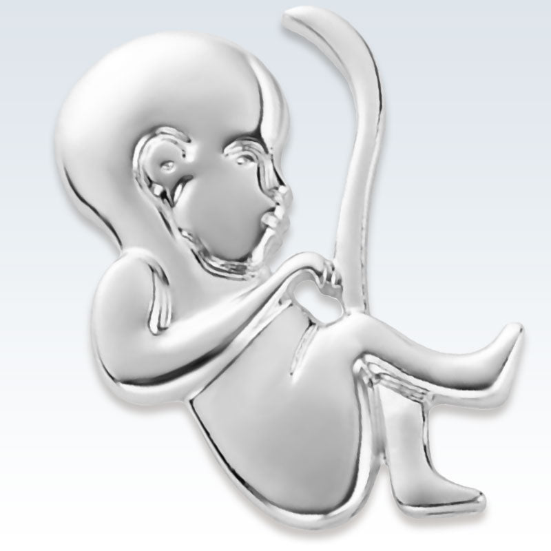 Ob-Gyn Newborn Baby Anatomy Lapel Pin | ClinicalPosters