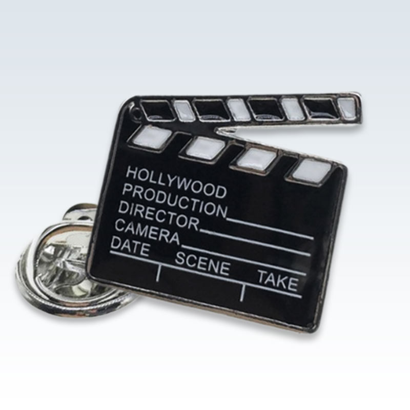 Movie Clapper Enamel Lapel Pin