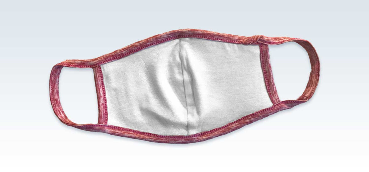 Textured Red Reusable Adult Mask | ClinicalPosters