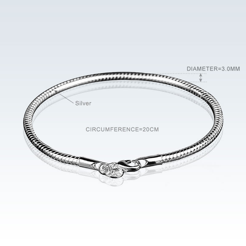 Sterling Silver Snake Bracelet Measurements