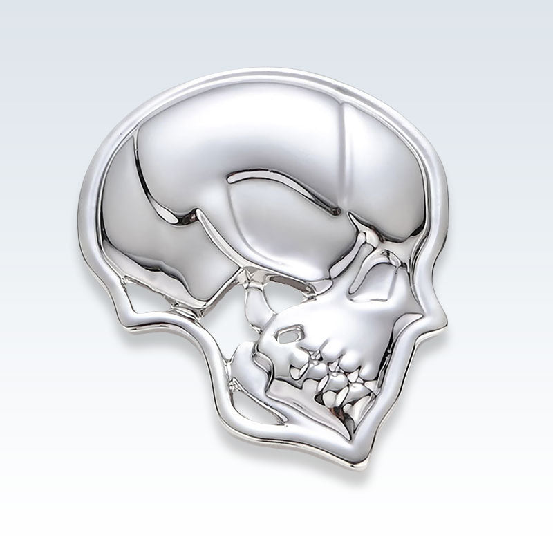 Silver Skull Lapel Pin