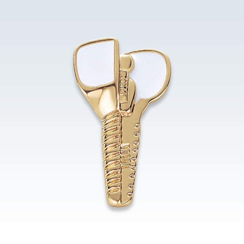 Gold Speculum Lapel Pin