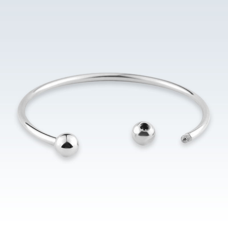 Stainless Steel Cuff Bracelet Open