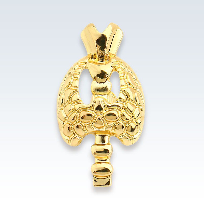 Gold Thyroid Lapel Pin