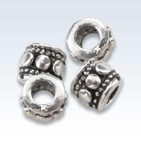 Tibetan Silver Charm Spacer Beads