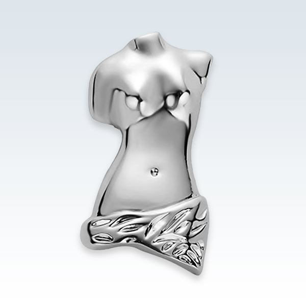Venus de Milo Statue Silver Lapel Pin